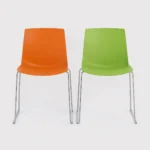 Modern Polypropylene Wire Frame Chair - MOB ARI
