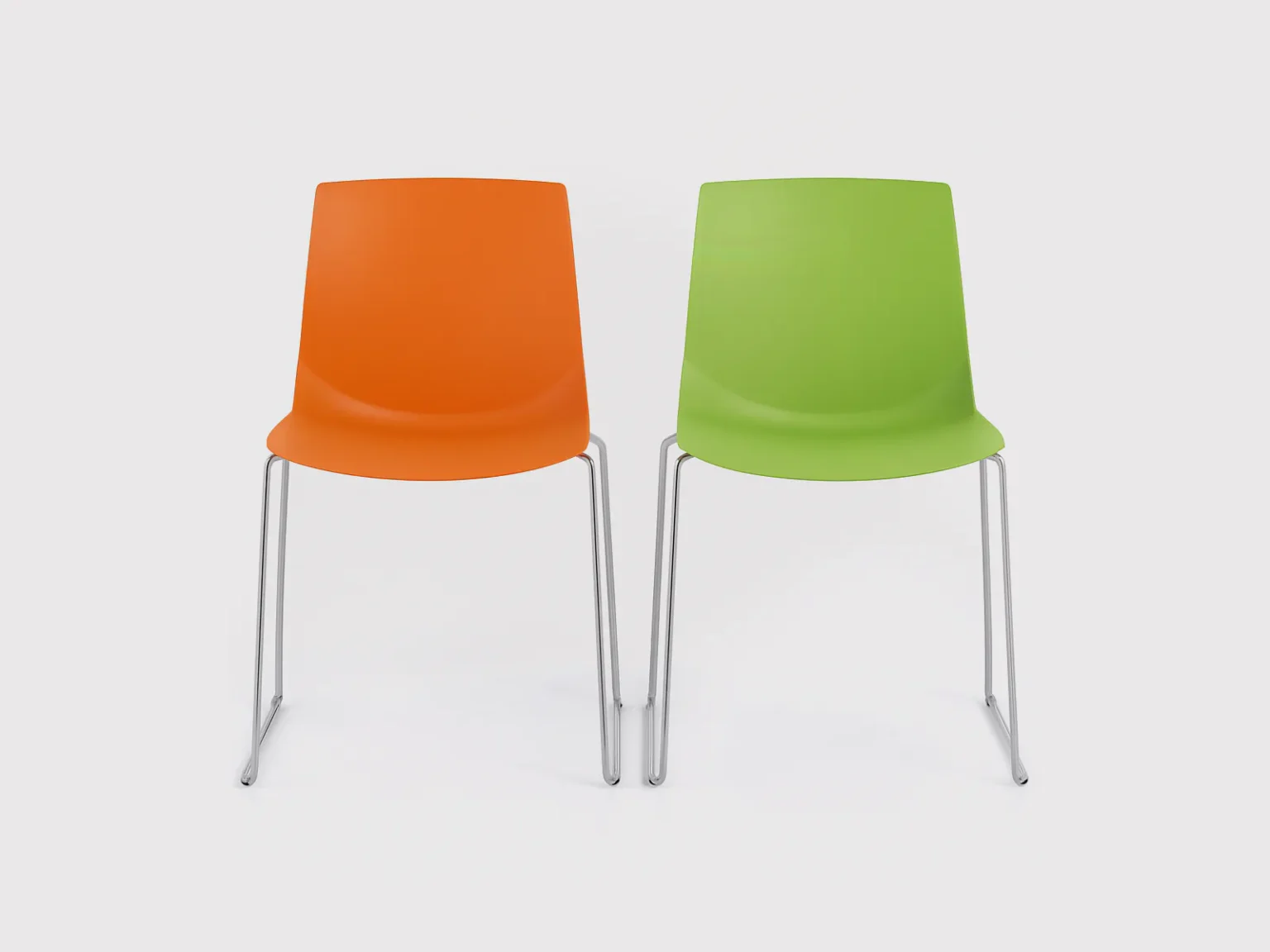 Modern Polypropylene Wire Frame Chair - MOB ARI