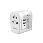 TESSAN Universal Travel Adapter with USB-A & USB-C, 22.5W International Plug Adapter
