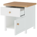 Bedside Table Romelbo 138 White + Oak image 2