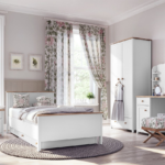 Bedside Table Romelbo 138 White + Oak image 3