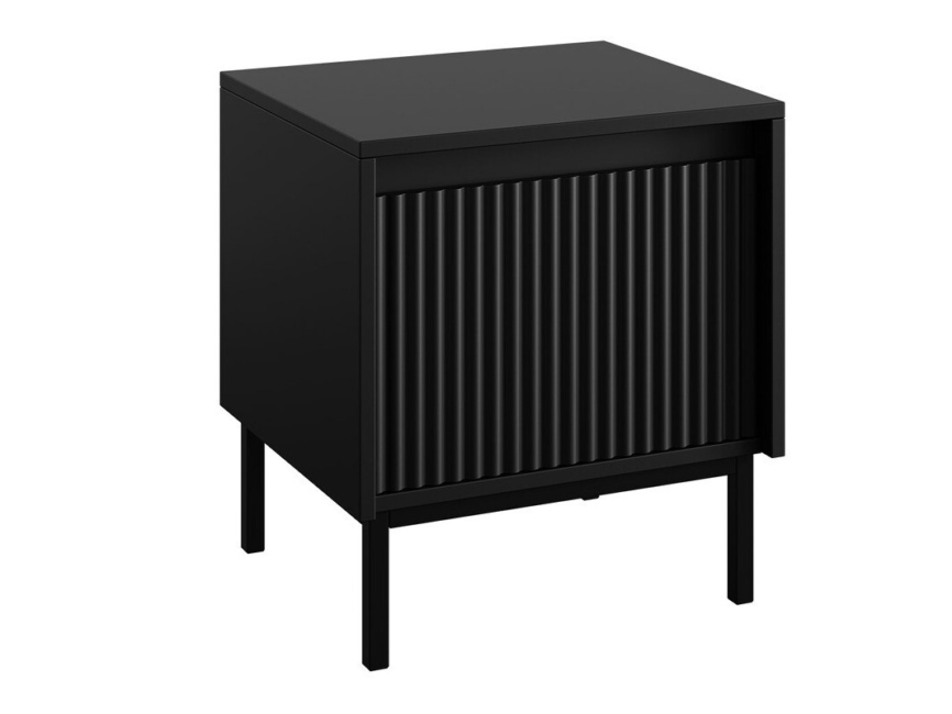Bedside Table Comfivo Delruva Black image 1