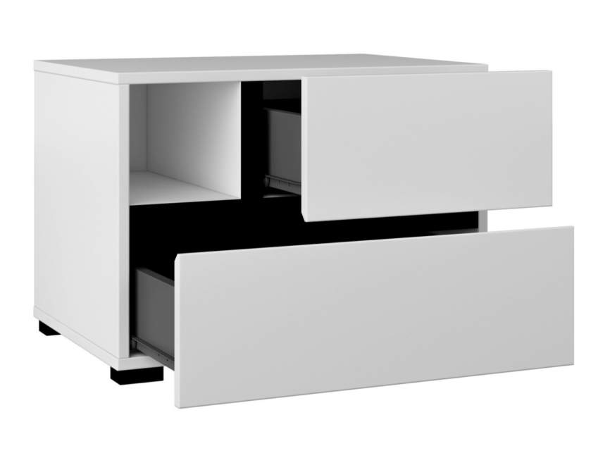 Bedside Table Alfere 120 White image 2