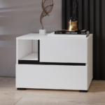 Bedside Table Alfere 120 White image 3