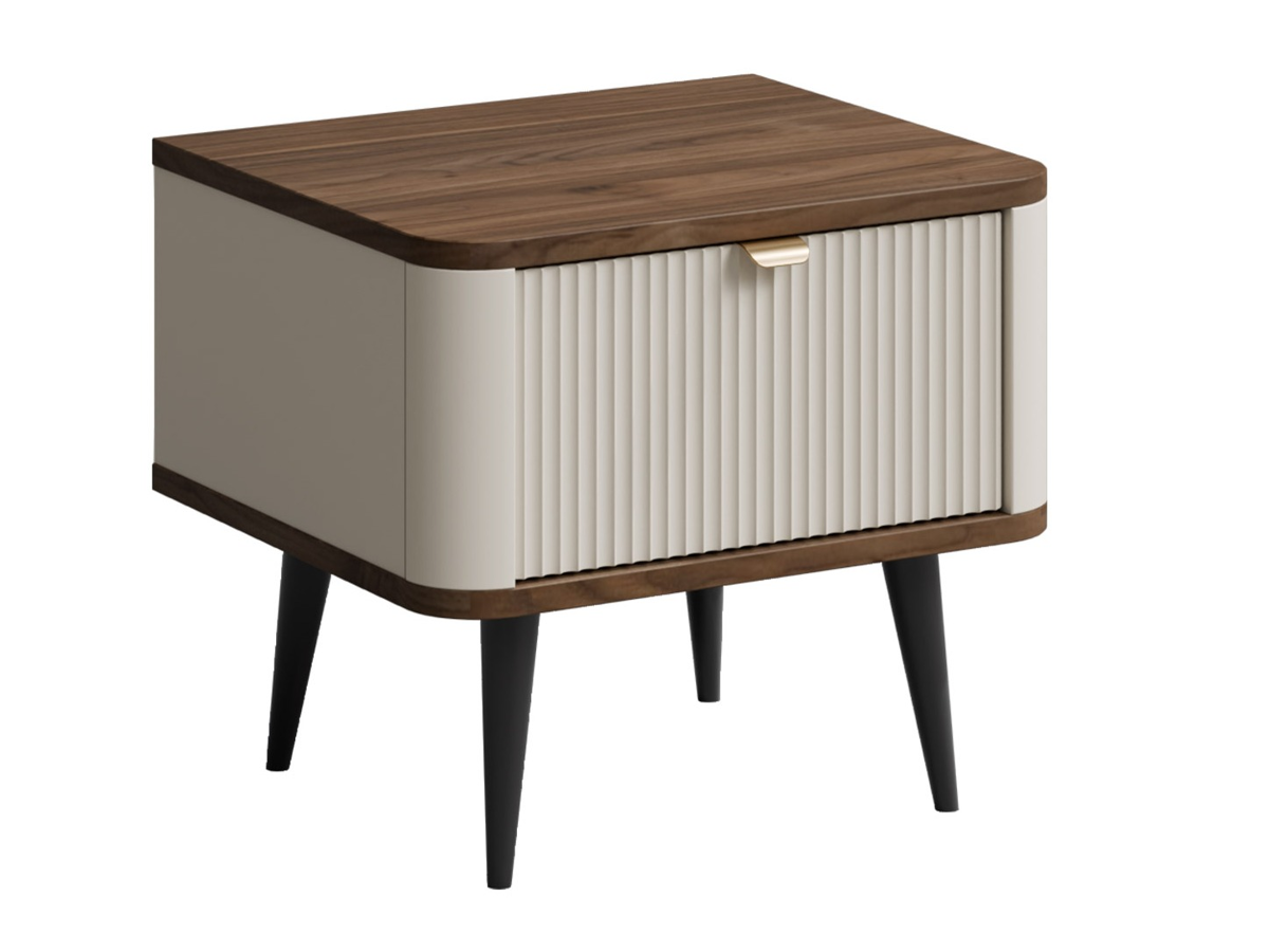 Bedside Table Lufela 116 Cashmere Walnut photo