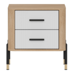 Bedside Table Flosora 140 White image 3