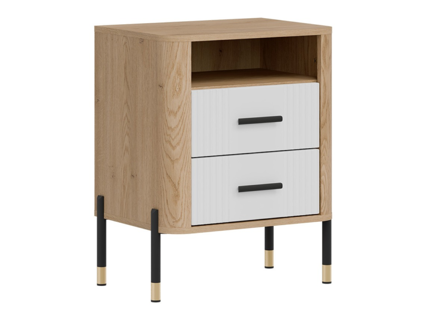 Bedside Table Flosora 142 White En image 1