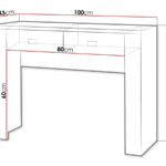 Console Table Melfeli 113 Sonoma Oak image 3