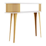 Console Table Vitum I (Golden + White)