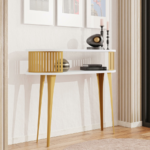 Console Table Vitum I (Golden + White) photo 2