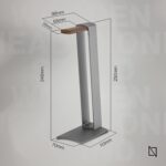 Wooden & Aluminium Headphone Stand - product image 03