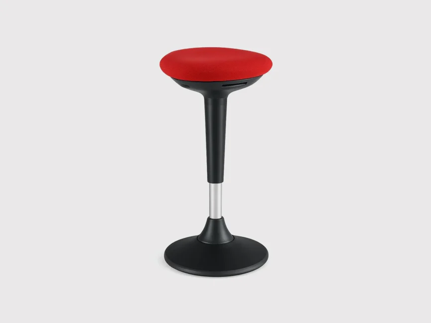 SWAN - Adjustable Polypropylene Stool with Upholstered Seat Pad product image 2