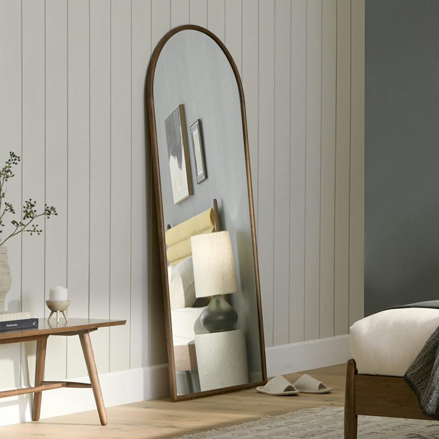 Laud Floor Mirror - Walnut photo 1