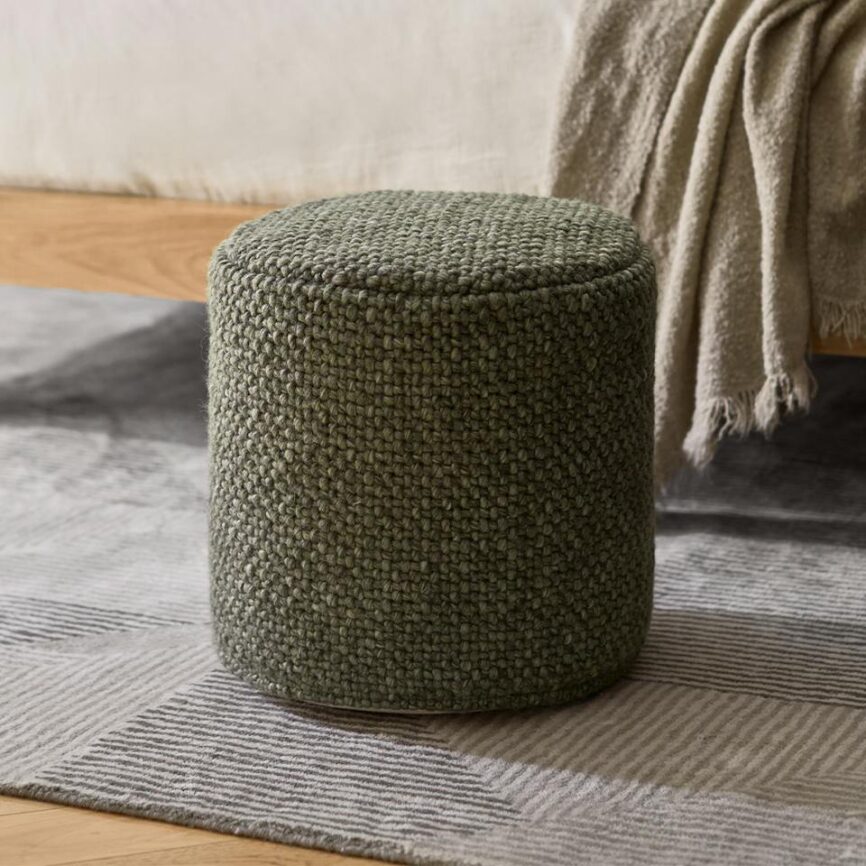 Texa 16" Pouf - Speckled Green photo 1
