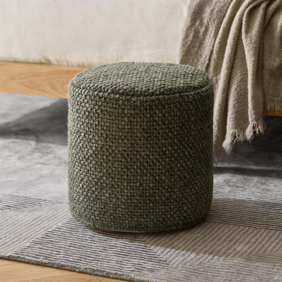 Texa 16" Pouf - Speckled Green photo 1