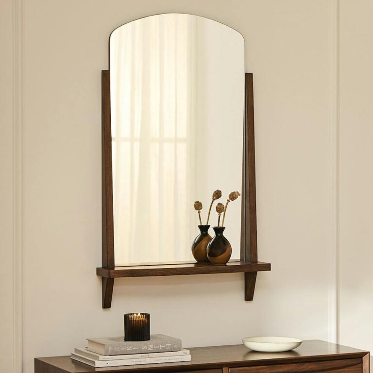 Luras Wall Mirror - Walnut