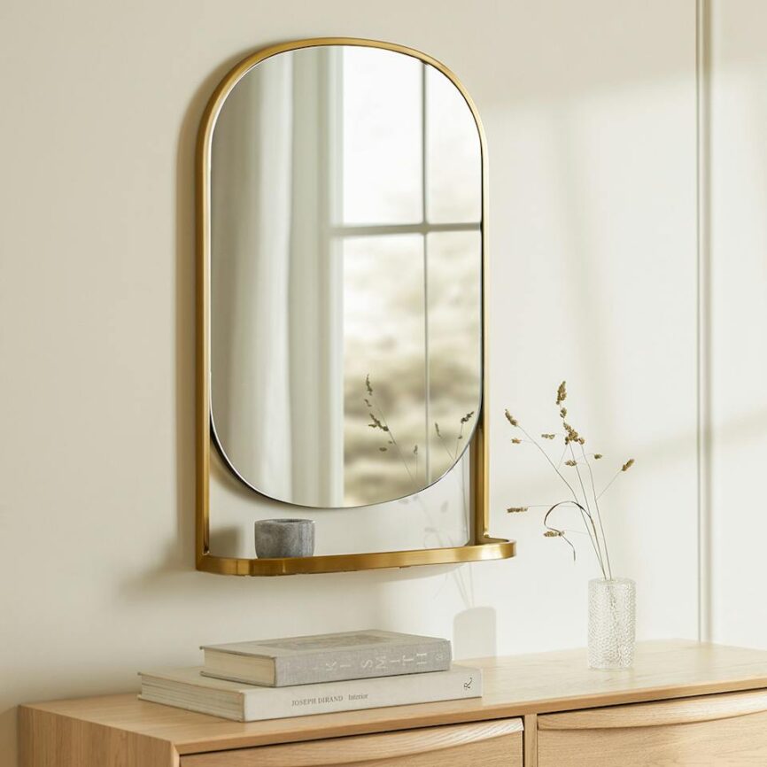 Klein Wall Mirror - Brass photo 1