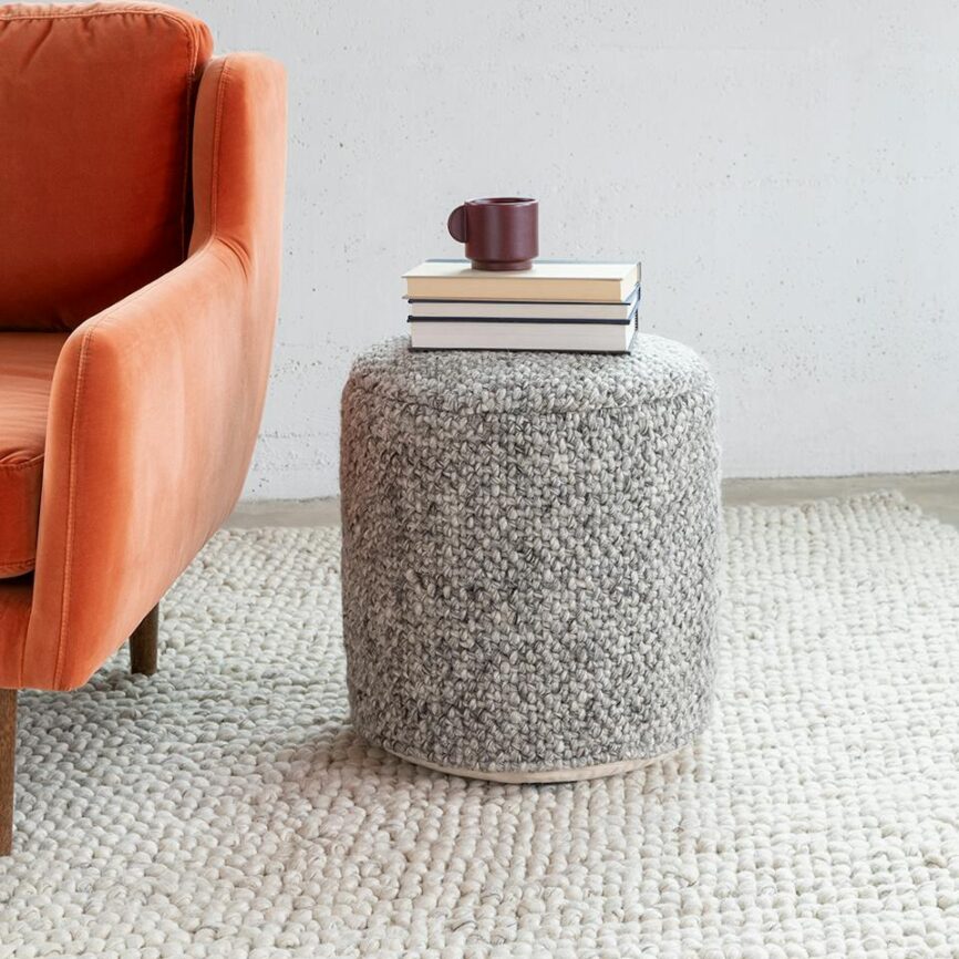 Texa 16" Pouf - Fog Gray photo 2
