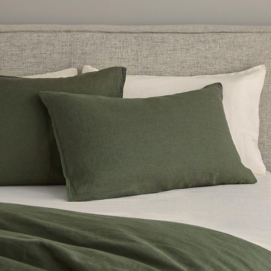 Alto King Linen Sham Set - Green photo 1