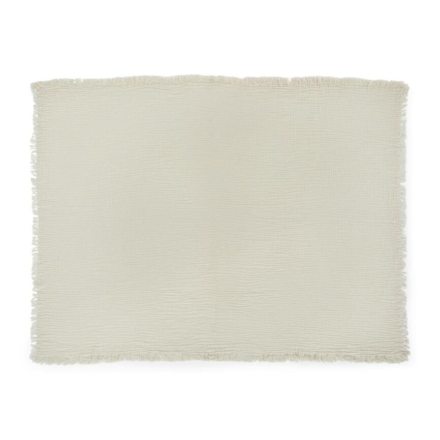 Fresno Cotton Gauze Throw - Light Taupe photo 2