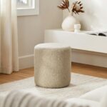Cilo 16" Ottoman - Sandstone Wool Bouclé