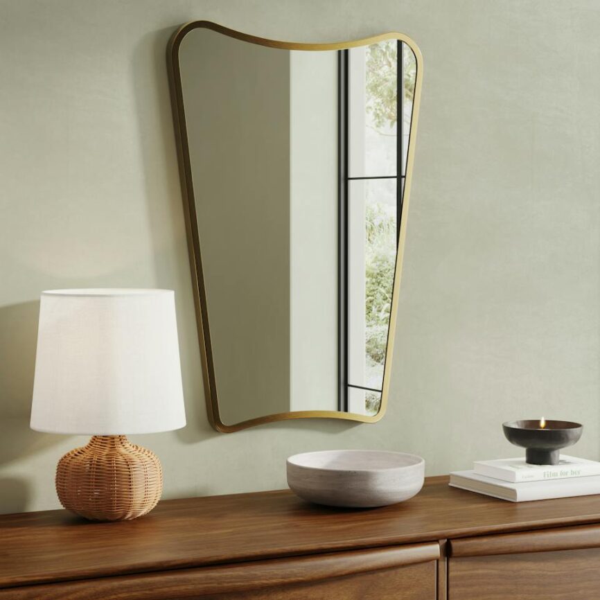 Alice Wall Mirror - Brass photo 1