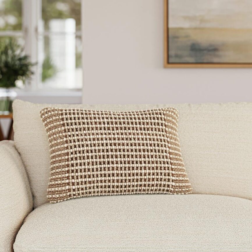 Ren Small Pillow - Brown Weave photo 1
