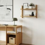 Stark 25" 2-Tier Shelving Unit - Oak photo 2