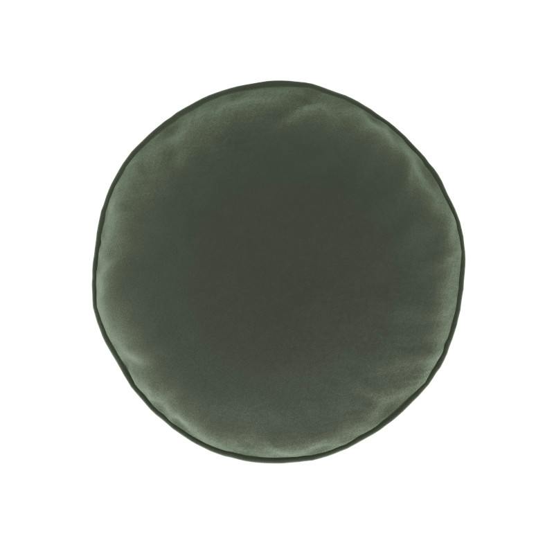 Bonnie Velvet Round Pillow - Plush Pacific Green photo 2