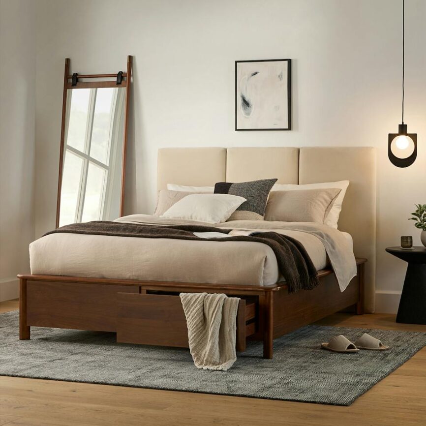 Beau Floor Mirror - Walnut photo 2