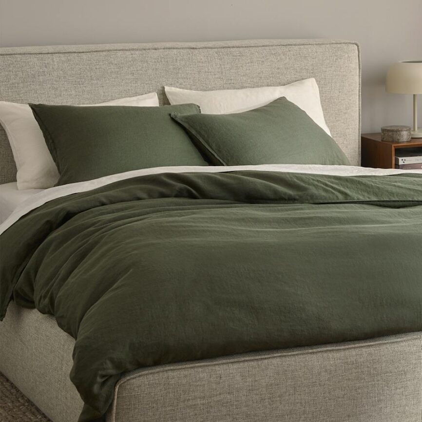 Alto King Linen Sham Set - Green photo 2
