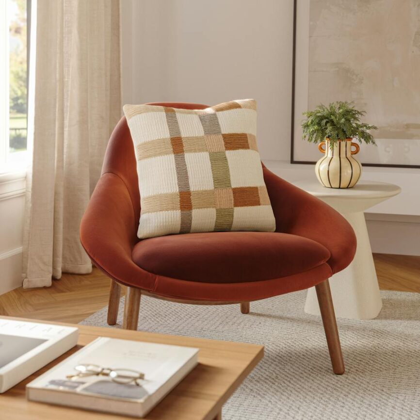 Wren Large Pillow - Ivory Multi photo 2