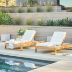 Toro 80.5" Outdoor Chaise Lounge - Dravite Ivory