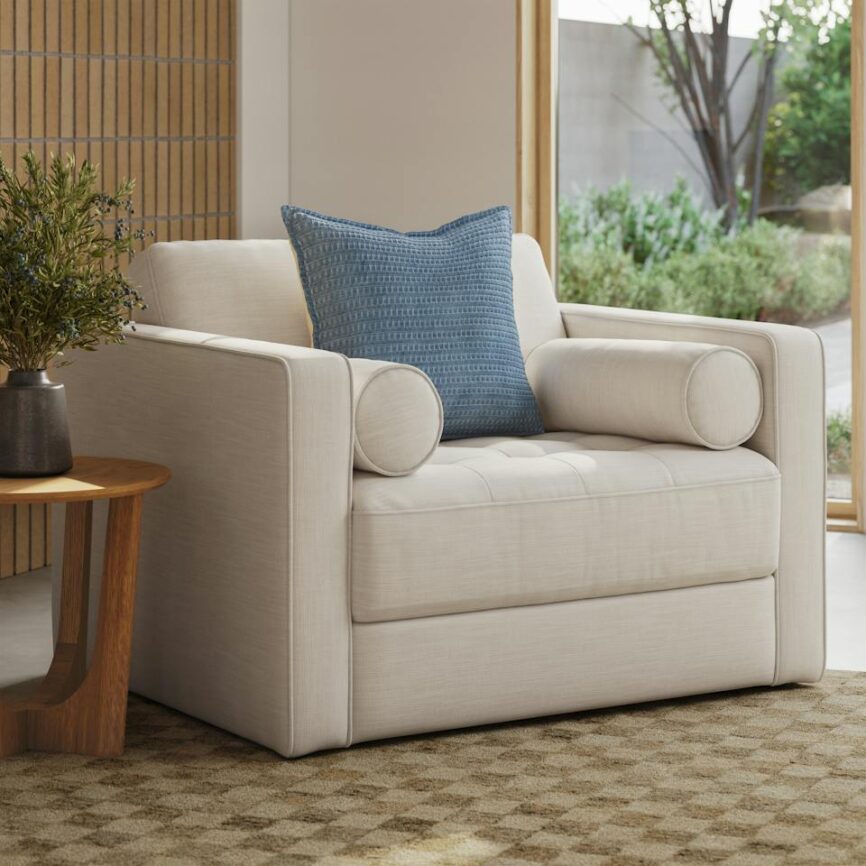 Camil Velvet Pillow - Blue photo 2