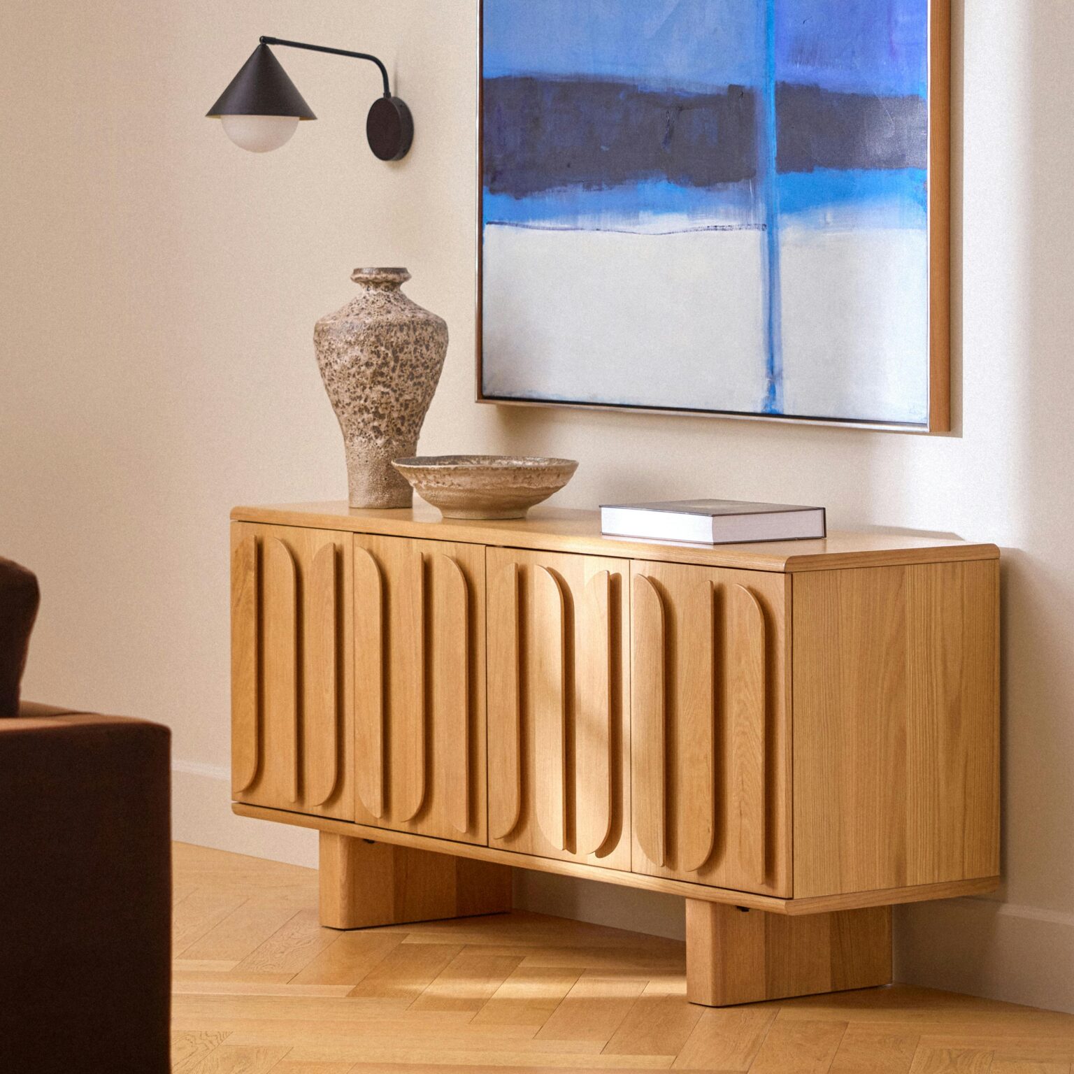 Ansel 63" Sideboard - Natural Oak