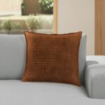 Camil Velvet Pillow - Brown