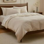 Leni King Cotton Gauze Duvet Cover - Light Taupe