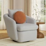 Bonnie Velvet Round Pillow - Plush Pacific Rust photo 2