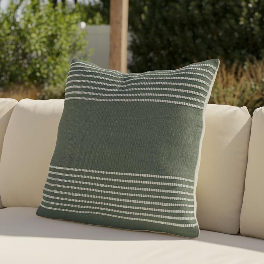 Mika Indoor/Outdoor Pillow - Sea Green photo 1