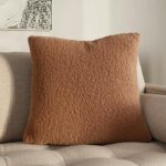 Ella Large Pillow - Short Shearling Rust