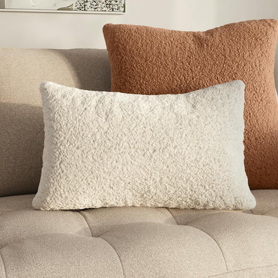 Ella Small Pillow - Short Shearling White photo 1