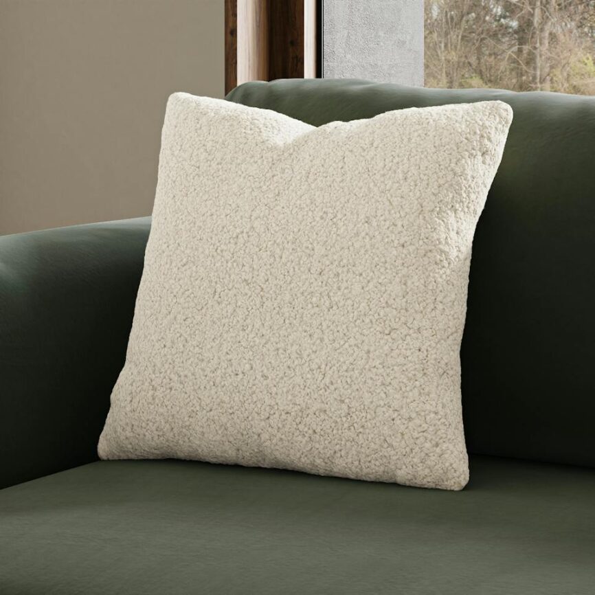 Ella Large Pillow - Short Shearling White photo 1