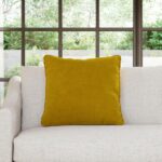 Lucca Velvet Pillow - Plush Yarrow Gold