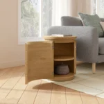 Maren Storage Side Table - Natural Oak