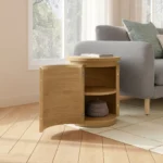Maren Storage Side Table - Natural Oak