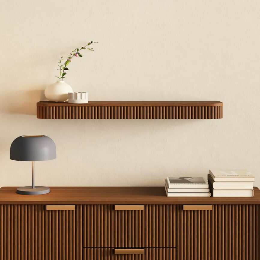 Liv 41.5" Floating Shelf - Walnut photo 1