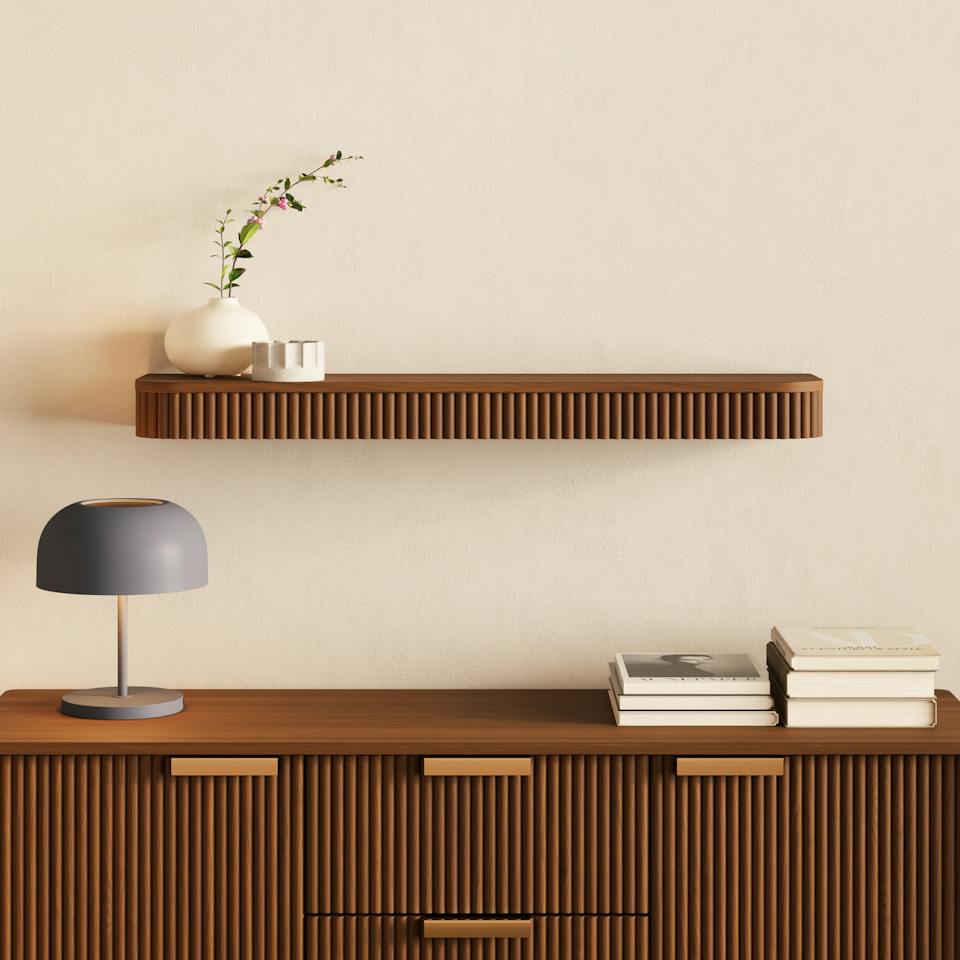 Liv 41.5" Floating Shelf - Walnut photo 1