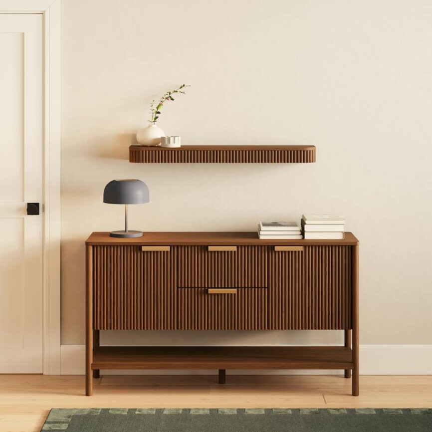 Liv 41.5" Floating Shelf - Walnut photo 2