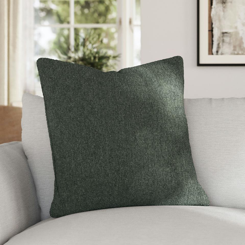 Gabriola Pillow - Green Wool Bouclé photo 1