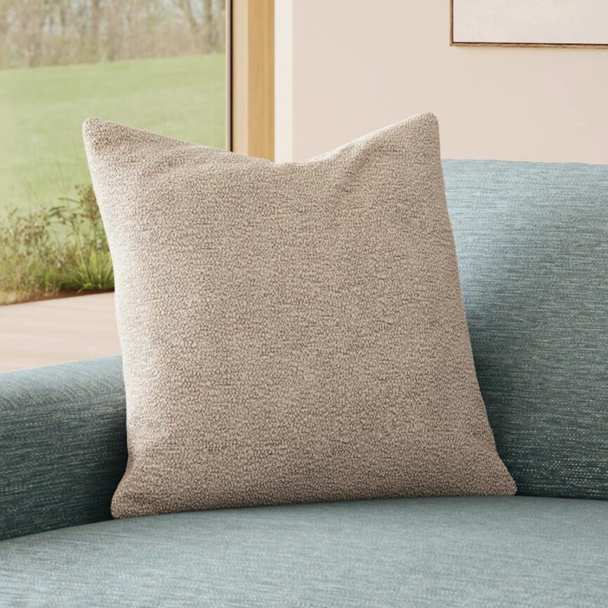Gabriola Pillow - Sandstone Wool Bouclé photo 1